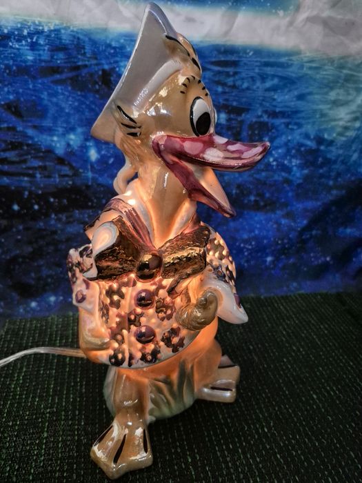 Seatyt Katowice Kaczor Donald lampka porcelanowa