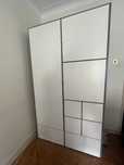 IKEA VISTHUS
Roupeiro, cinz/branco  (Semi novo)