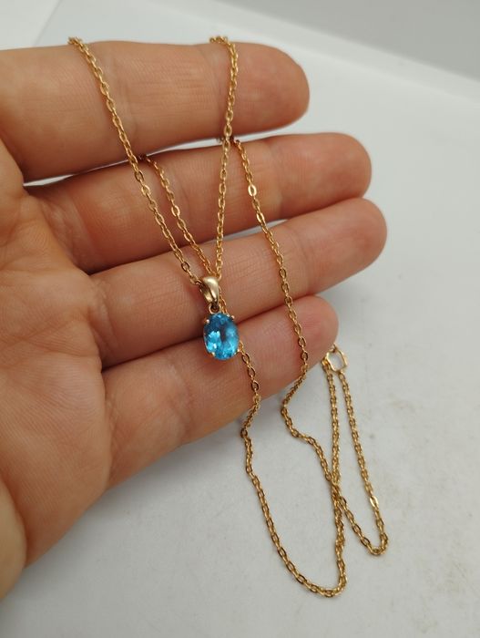 Золотая цепочка с кулончиком 46 см 3.53 грамма