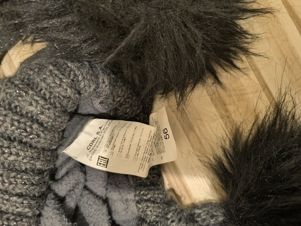 Komplet czapka szalik rękawiczki Coccodrillo 140