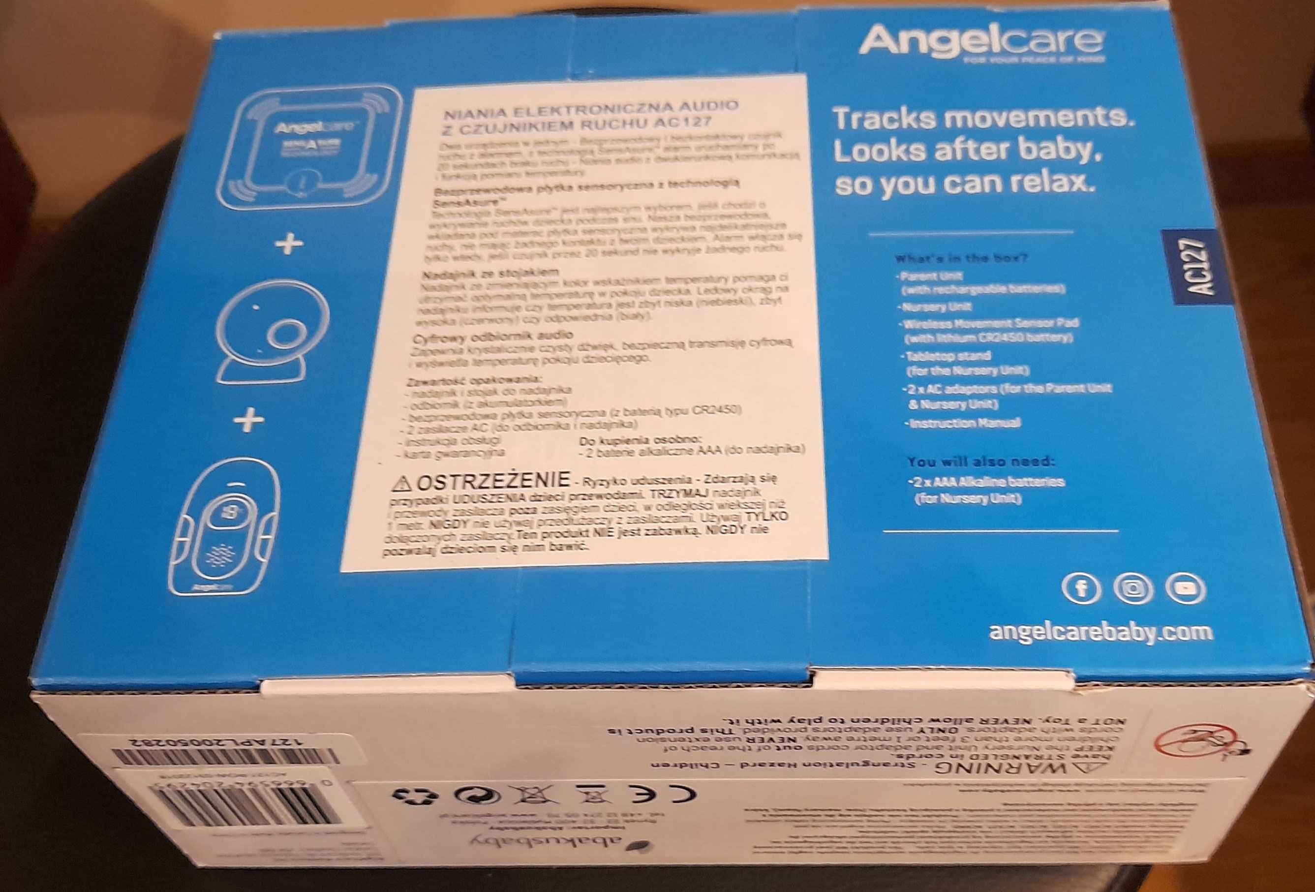 ANGELCARE Niania Elektroniczna AC127 CZUJNIK RUCHU