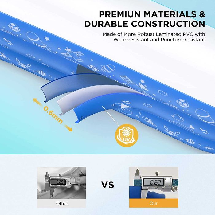 Piscina insuflável, 300 x 180 x 50 cm, Nova