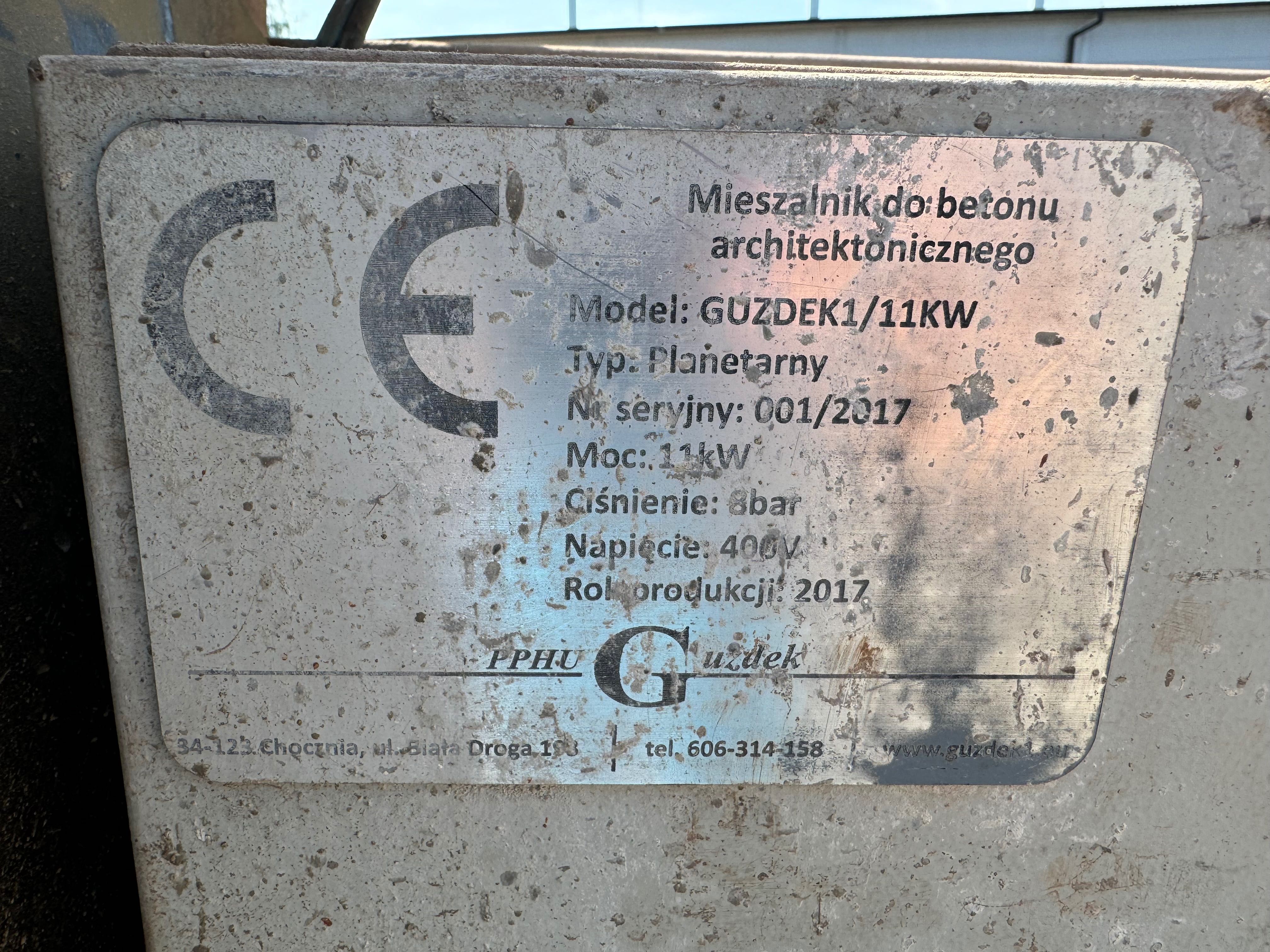 Mieszalnik do betonu architektonicznego