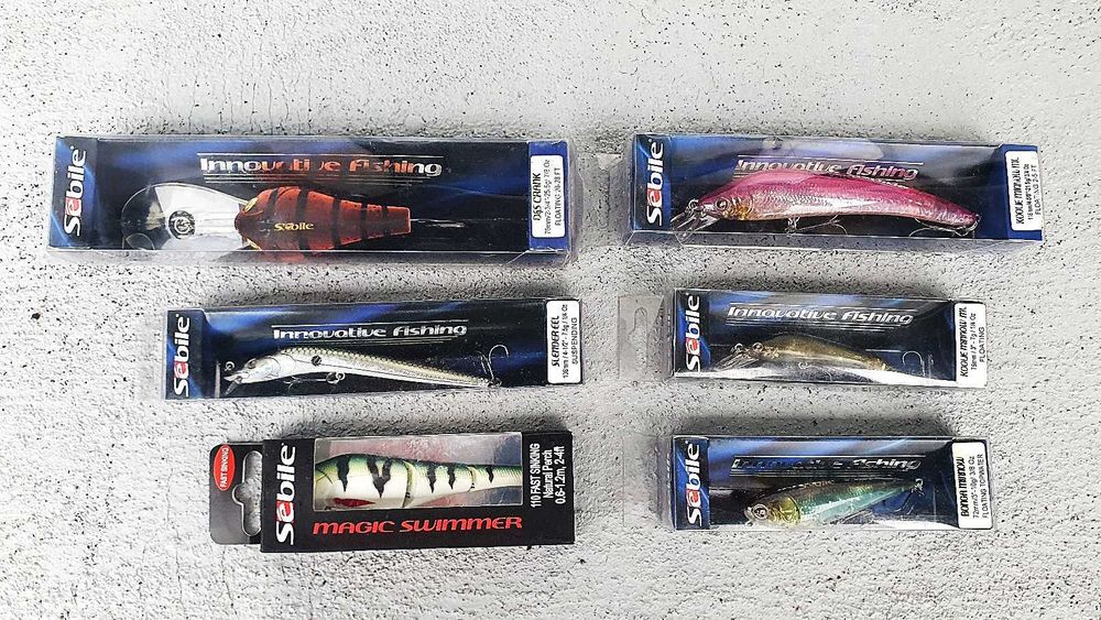 Woblery SEBILE Zestaw 6 sztuk MIX - Unikatowe!