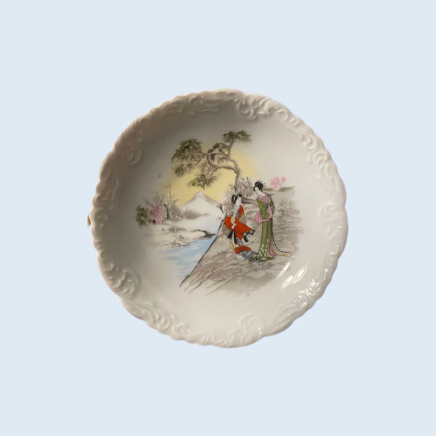 Serviço de jantar em Porcelana SPAL motivos ilustrativos Chineses.
