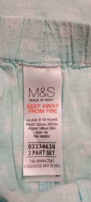 Piżamka, piżama letnia dla dziewczynki, 9-10 lat.