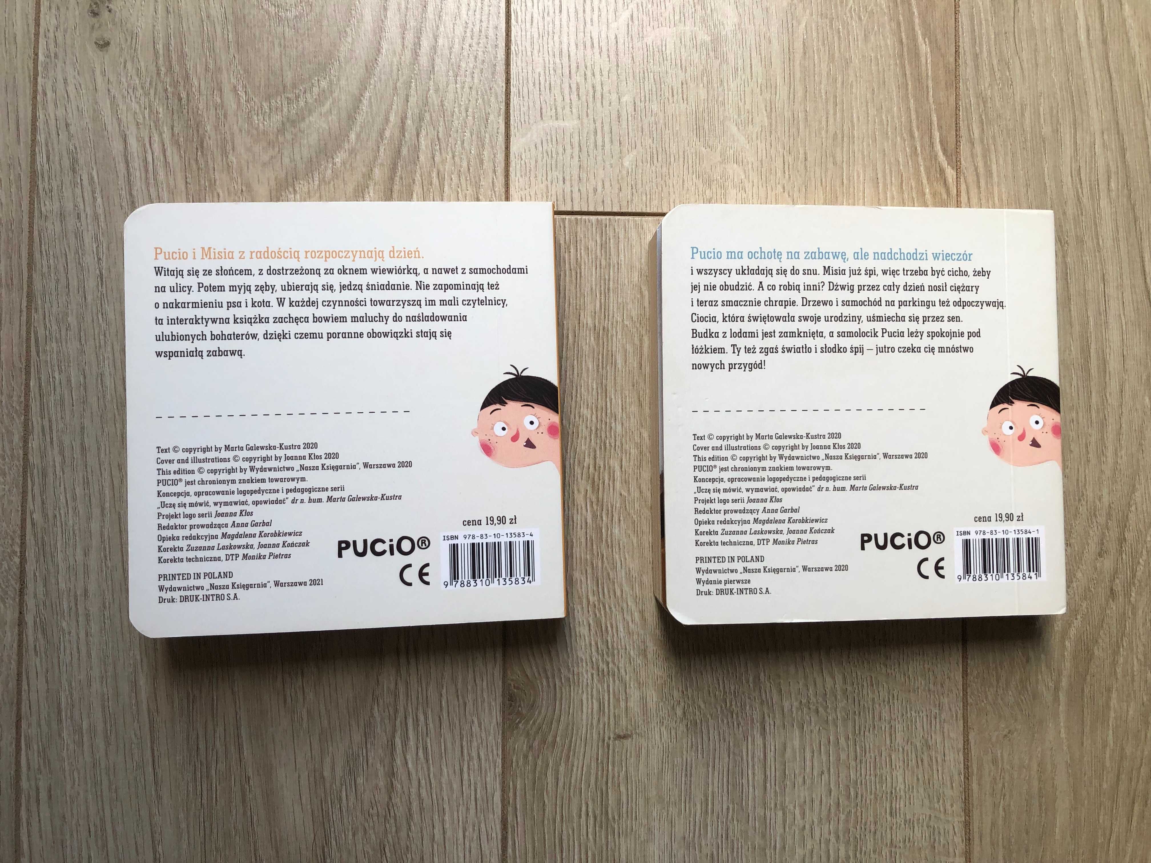 Pucio mówi dobranoc, Pucio mówi dzień dobry Galewska-Kustra