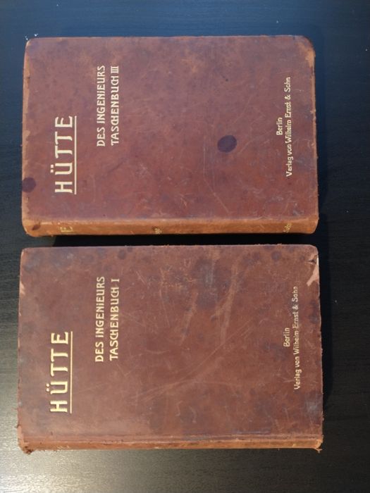 2 x Hutte Des Ingenieurs Taschenbuch I i III - 20. Auflage