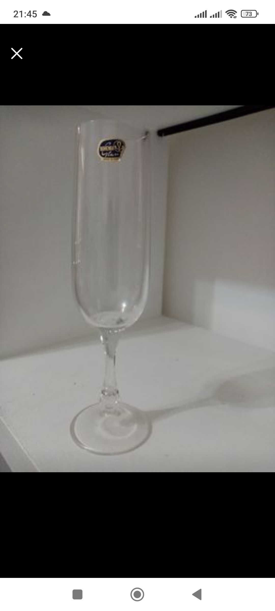 Copos cristal da Bohemia novos