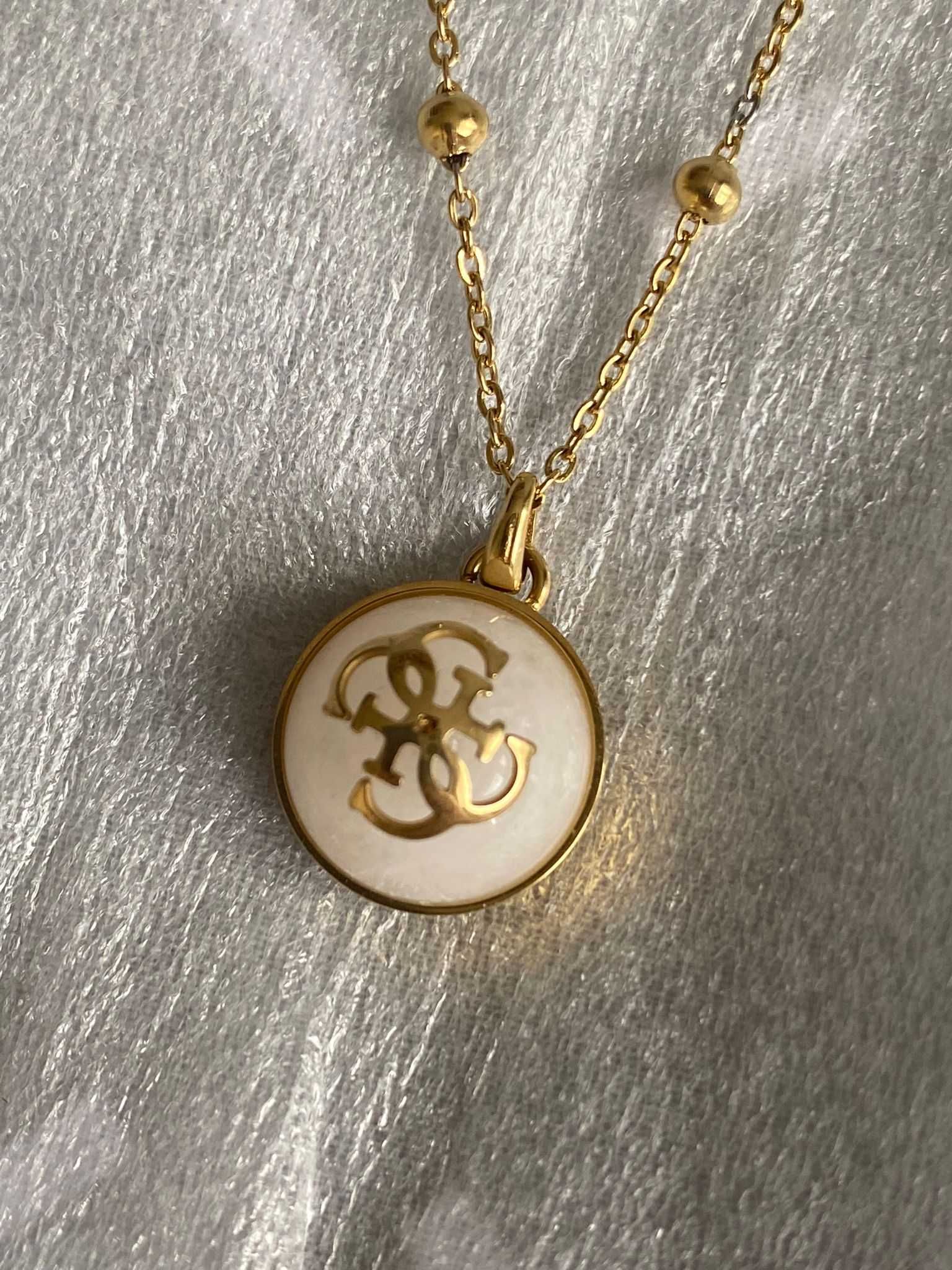 Naszyjnik Bransoletka Guess Komplet Biżuterii Złoty Oryginalny