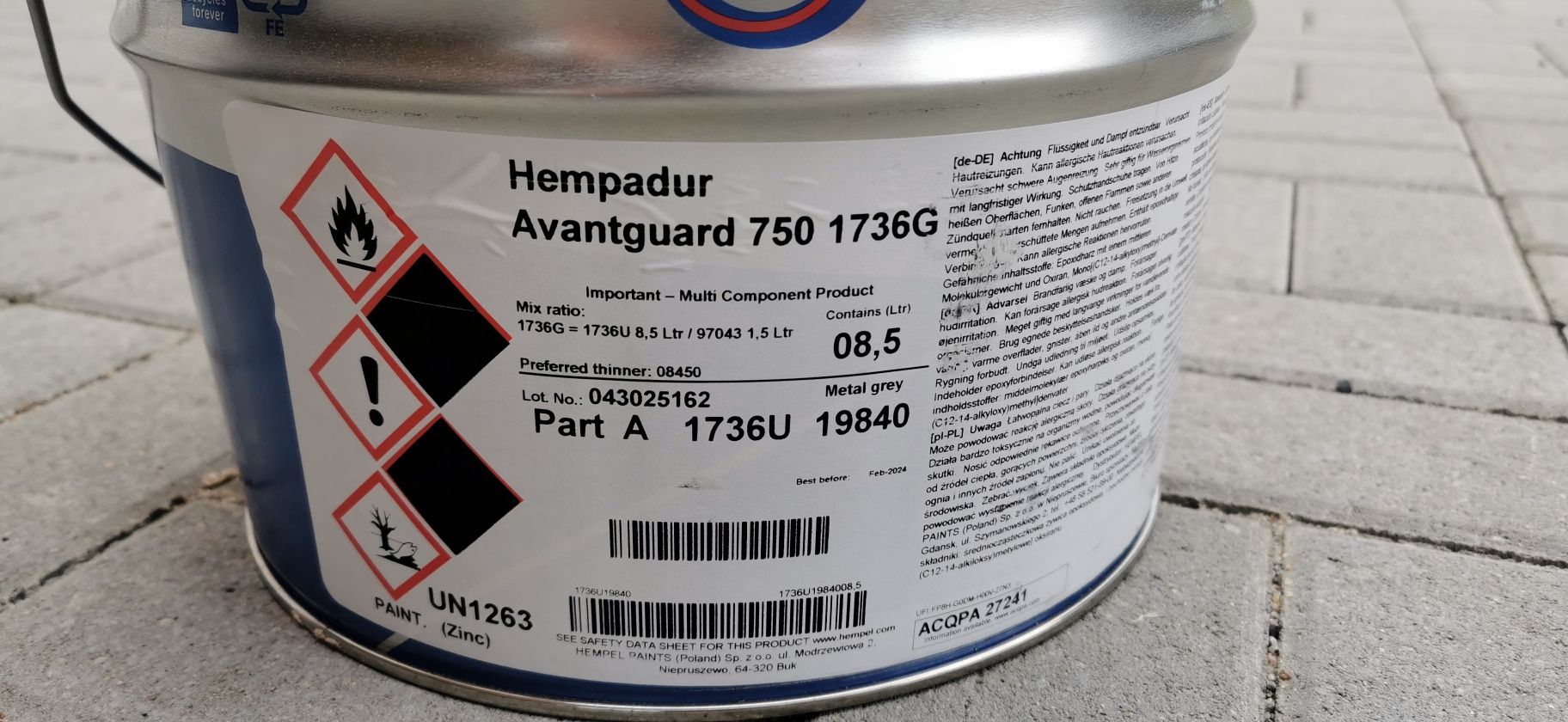 Żywica epoksydowa Hempel Hempadur Avantguard 750