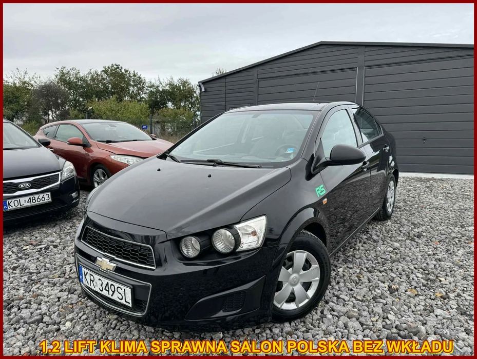 Chevrolet Aveo 2012 r 1.2 Klima Sprawna JEDEN WŁAŚCICIEL OD NOWOŚCI Salon Polska