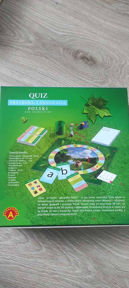 Quiz przyroda i geografia Polski Alexander plus gratis