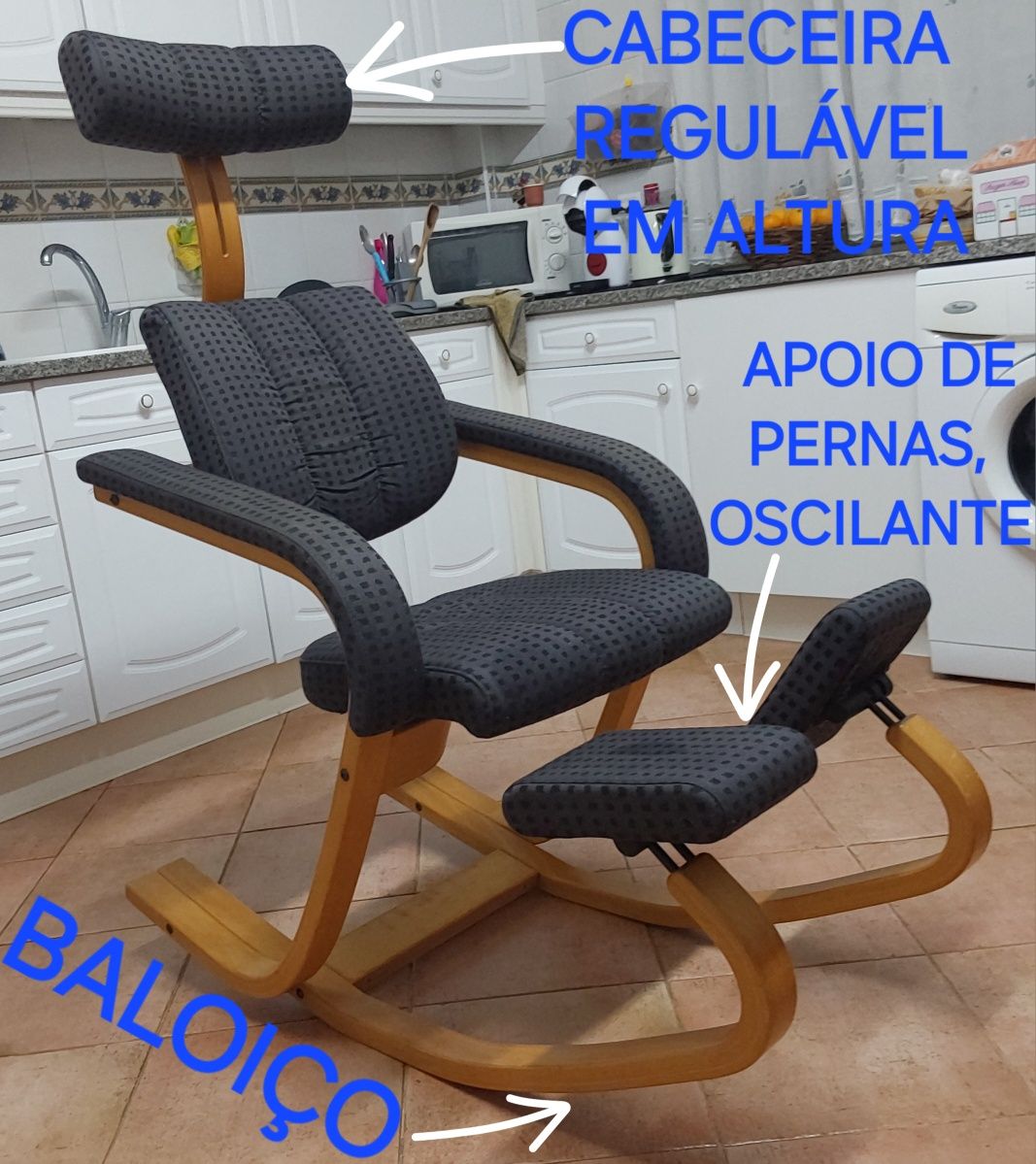 CADEIRA DE BALOIÇO E RELAXAMENTO, COMO NOVA. Casa,Quarto,Sala,Varanda.