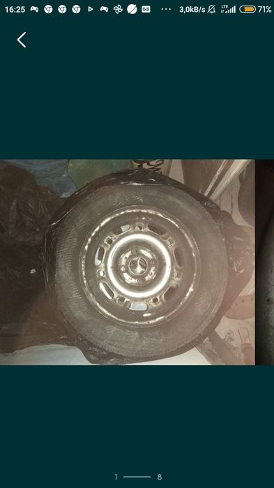 Koła stalowe razem z oponą.