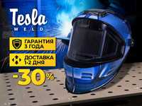 Панорамная сварочная маска "Хамелеон" Tesla Weld 40-820 + Стекло