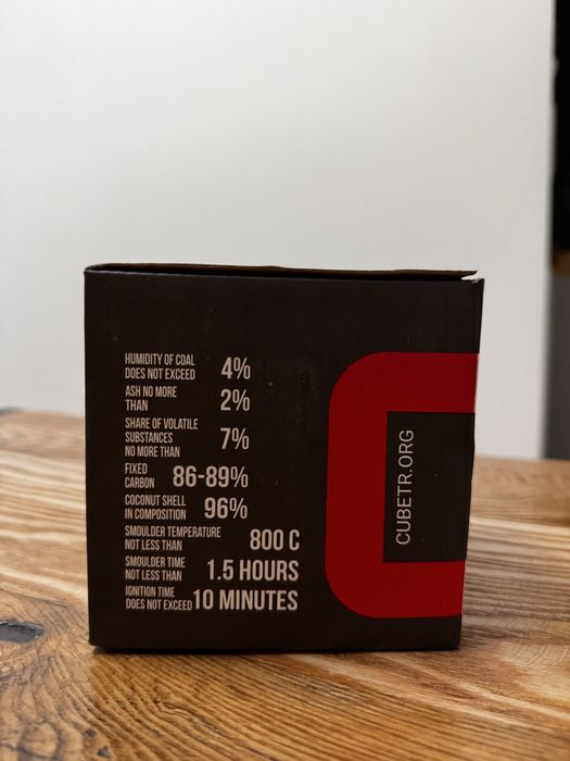 Węgiel kokosowy do shishy fajki 1 kg 64 szt 26 mm