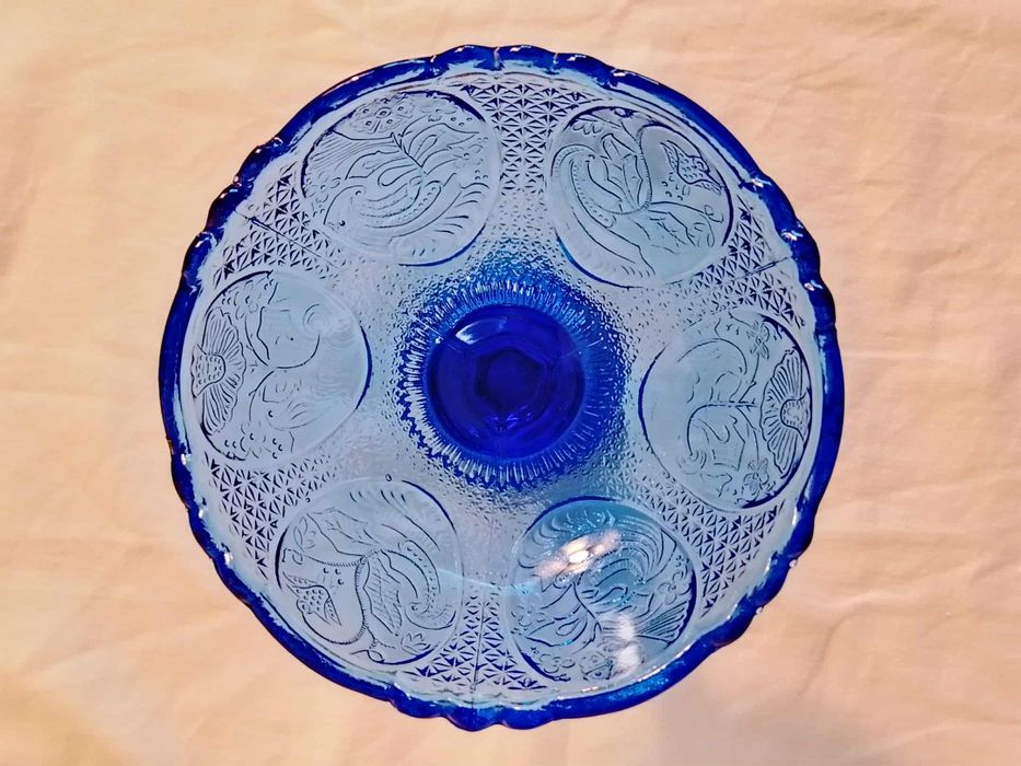 Cukiernica medaliony Ząbkowice kobalt