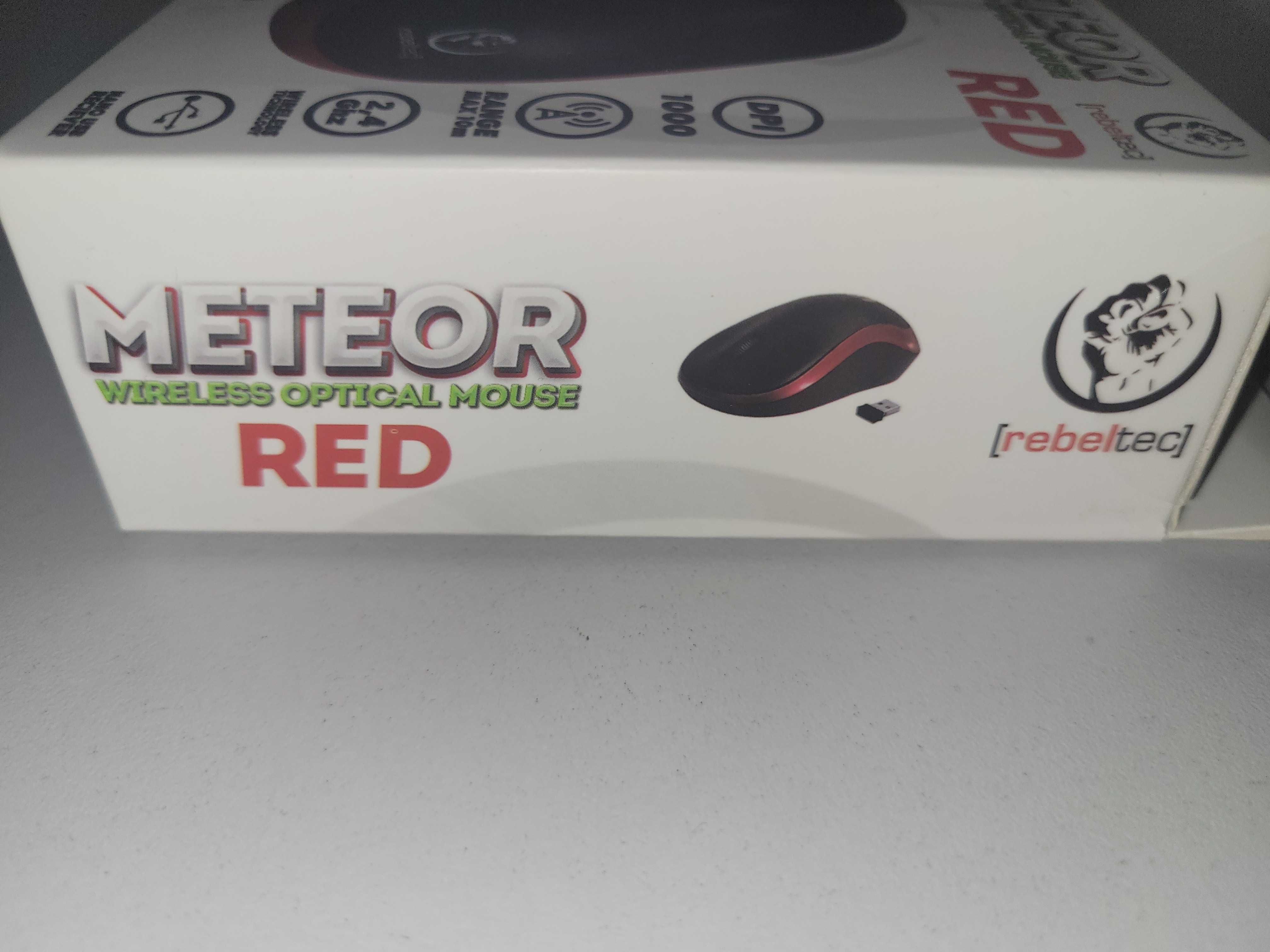 myszka Rebeltec METEOR red bezprzewodowa