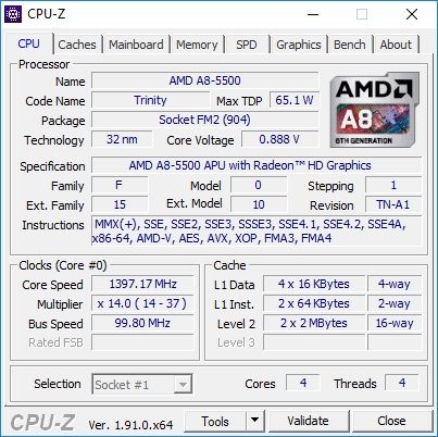 Процессор AMD Richland A8-5500 3.2-3.7GHz FM2/FM2+ (AMD Radeon HD7560D