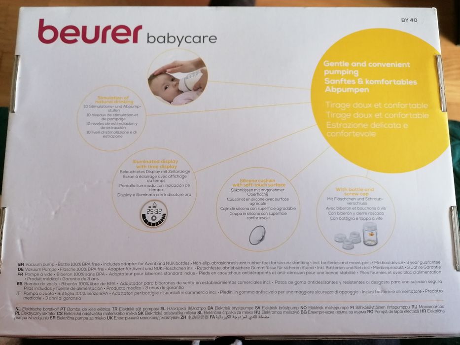 Bomba tira leite elétrica beurer by 40