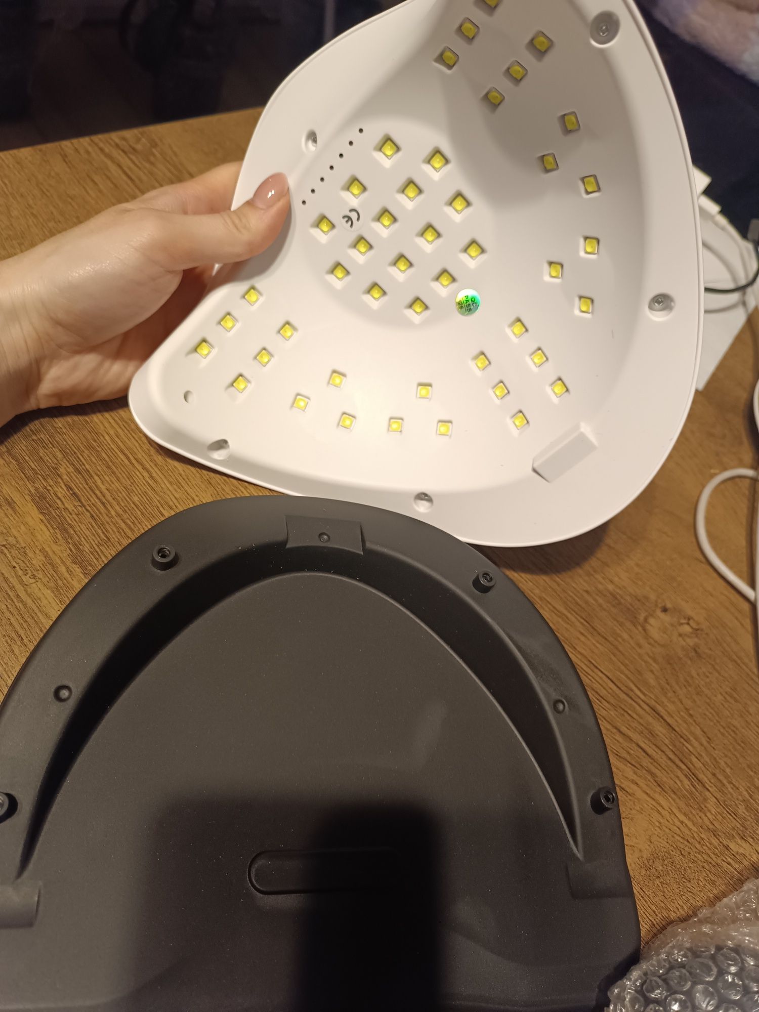 LCD Mocna Lampa 280W Do Paznokci Hybryd Żeli UV LED Sun x11 Max Z Rącz