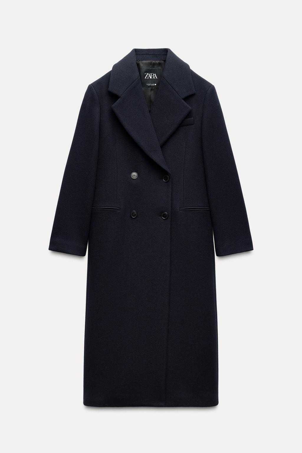 Женское шерстяное пальто Zara