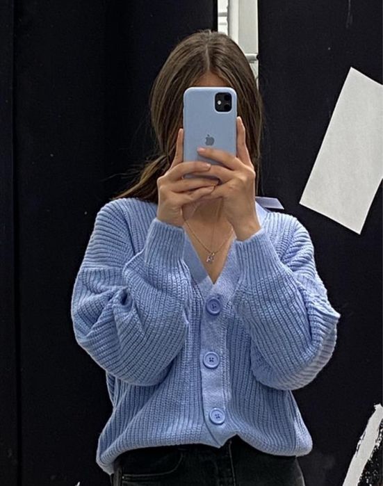 Кардиган блакитний