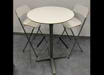 Hokery taborety 2x Ikea 101.992.17 Franklin+ stolik Ikea BILLSTA 18260