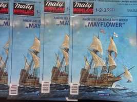 25x Mały modelarz 1-2-3/2023 angielski galeon "MAYFLOWER"