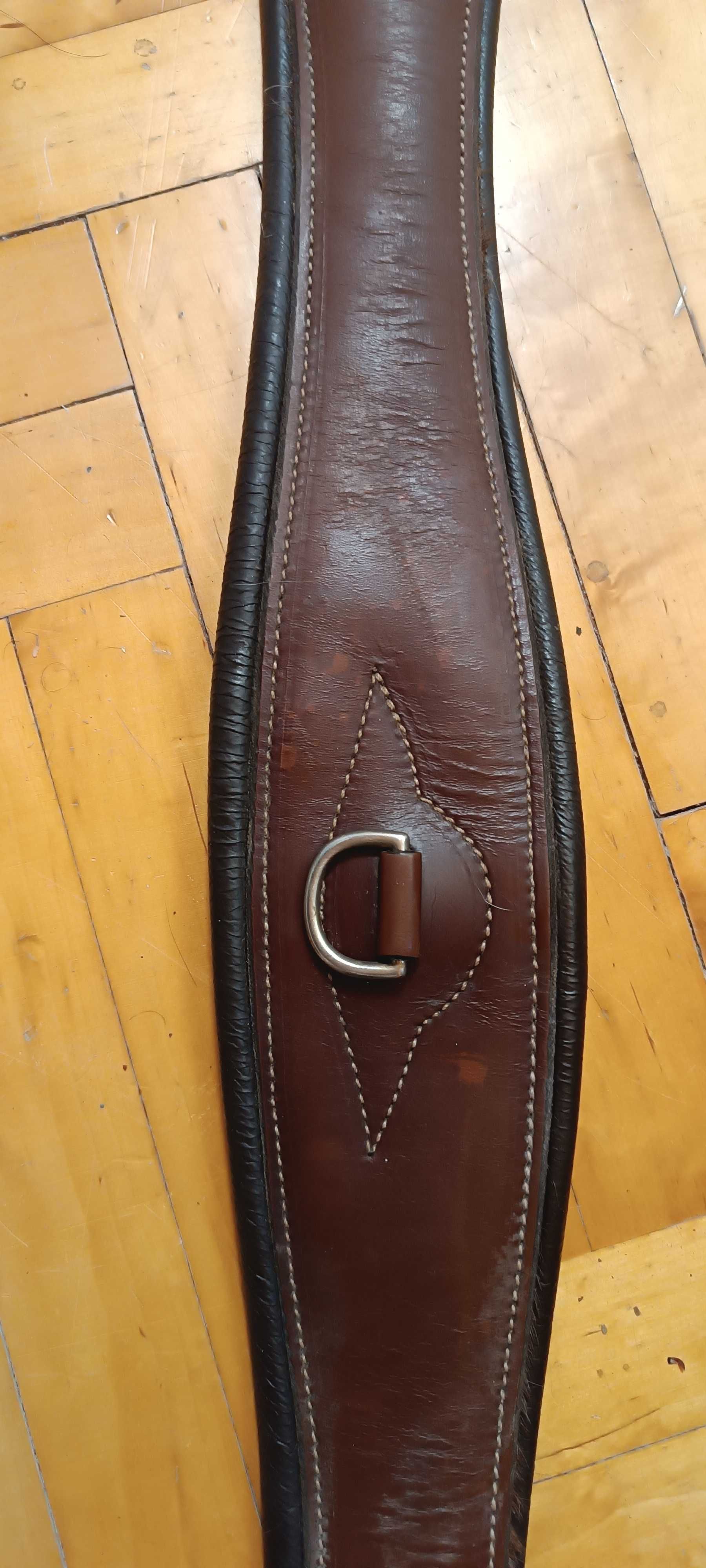 Popręg anatomiczny skórzany Kentaur 120 cm brązowy