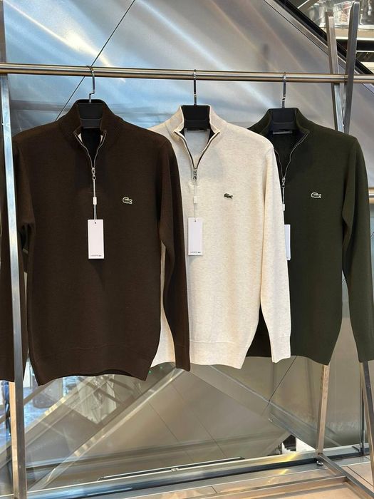 Кофта Lacoste на замку | зіп худі лакоста Old money