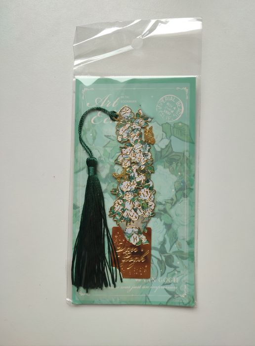 Metalowa zakładka do książki Van Gogh - Wazon z różami