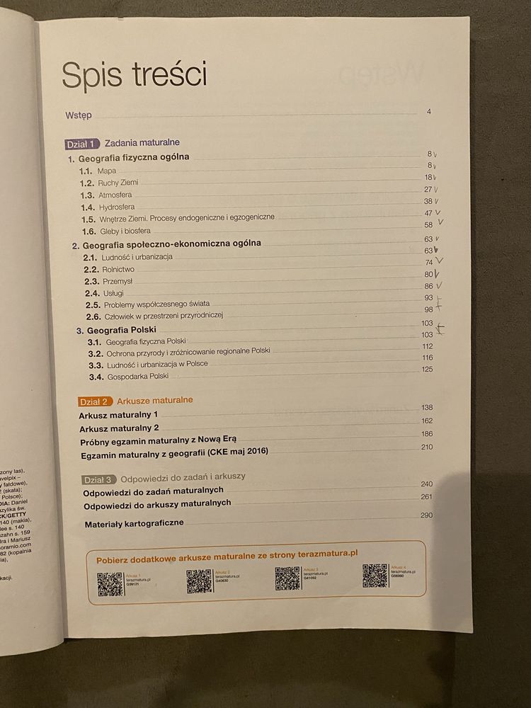 książka teraz matura geografia zadania i arkusze maturalne
