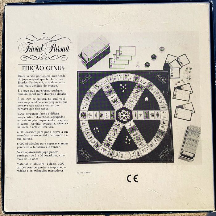 Trivial Pursuit Edição Genus - Artigo de Coleção 1988