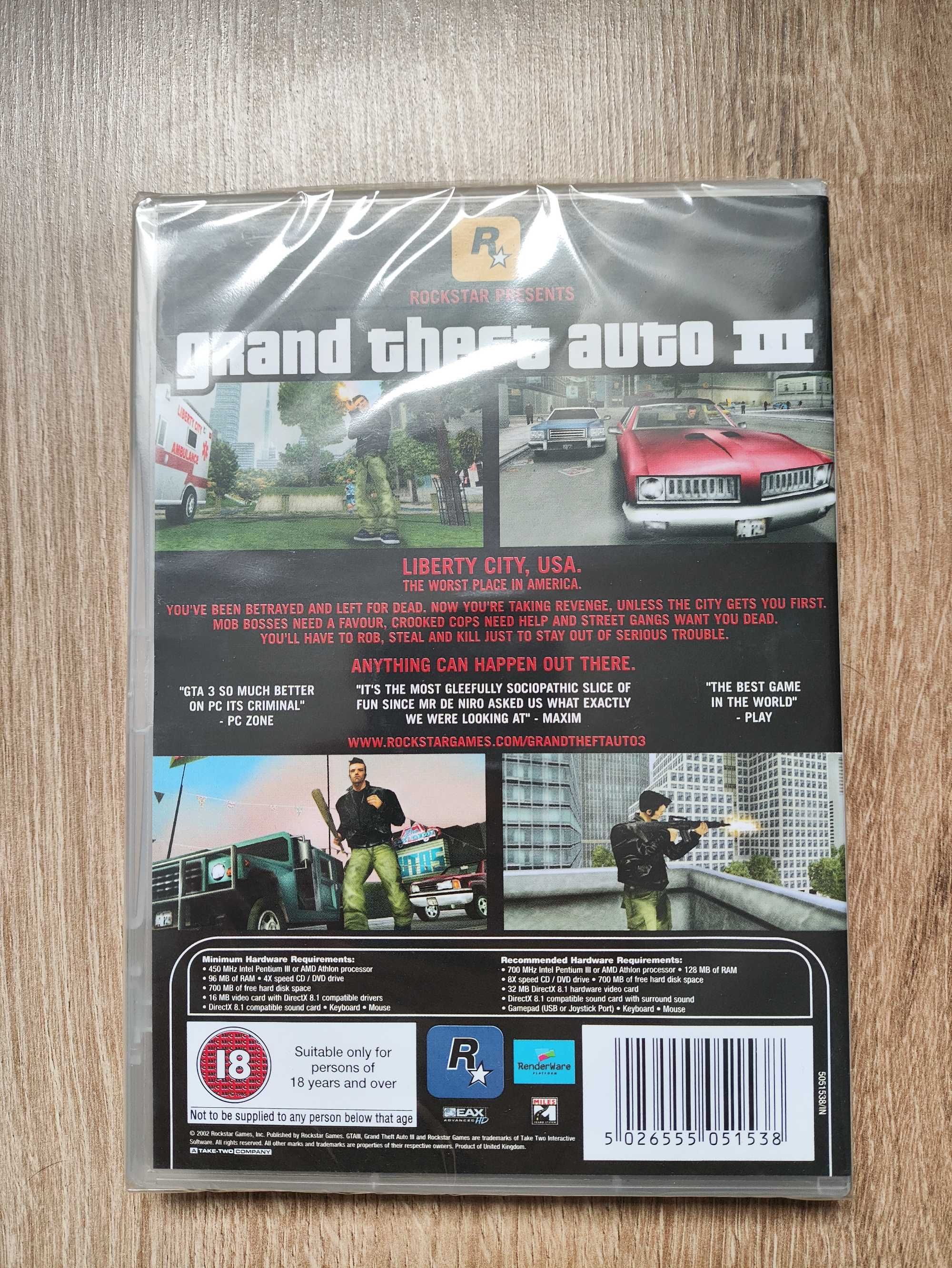 Grand Theft Auto GTA 3 III PC