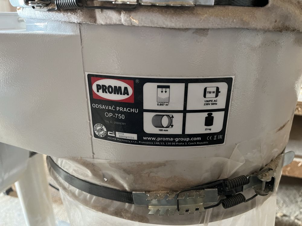 Strugarko-grubościówka HP-200 Proma + Pochłaniacz pyłów i wiórów Proma