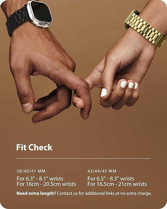 Fullmosa bransoleta Apple Watch SE 9 8 7/6 5 42/44/45/49mm etui złota