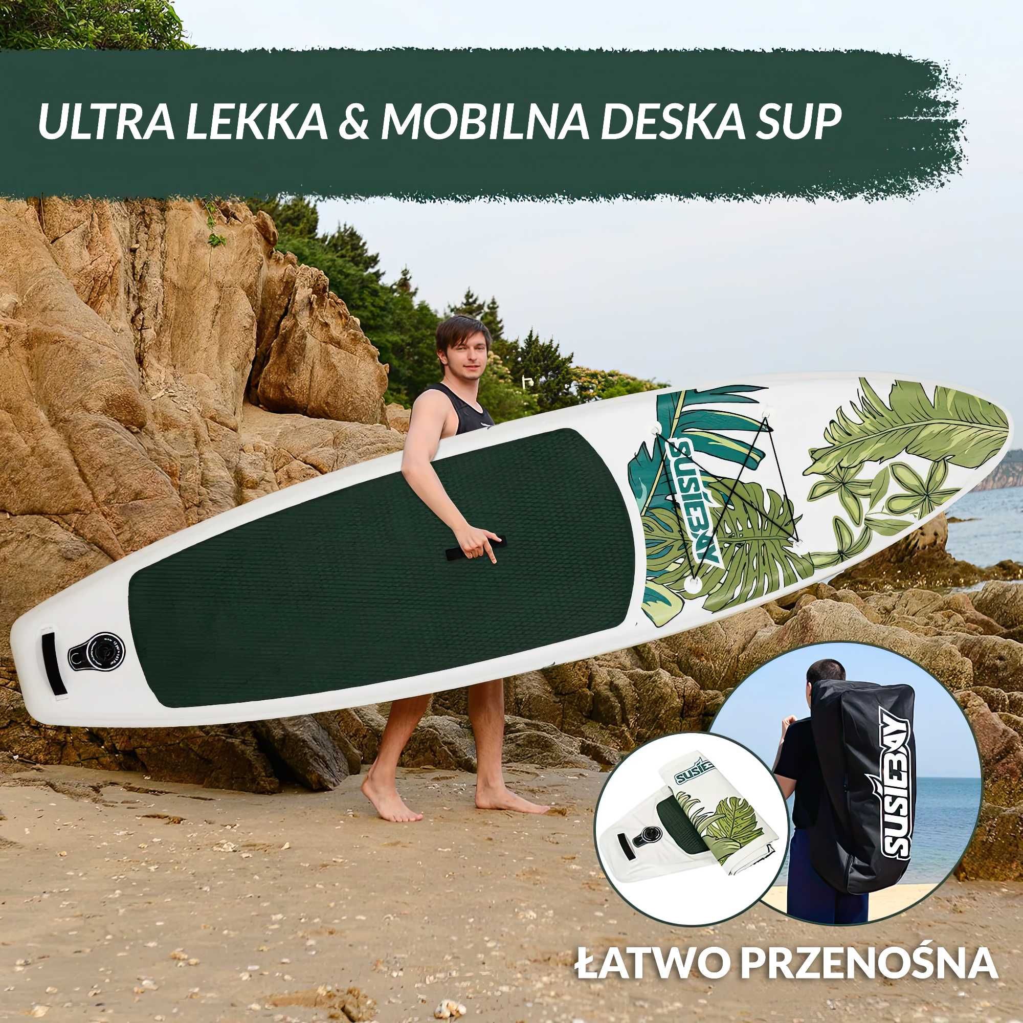 Nowa Deska SUP SusieBay 11'0'' / 335cm / Zestaw -  Plecak, Pompka,