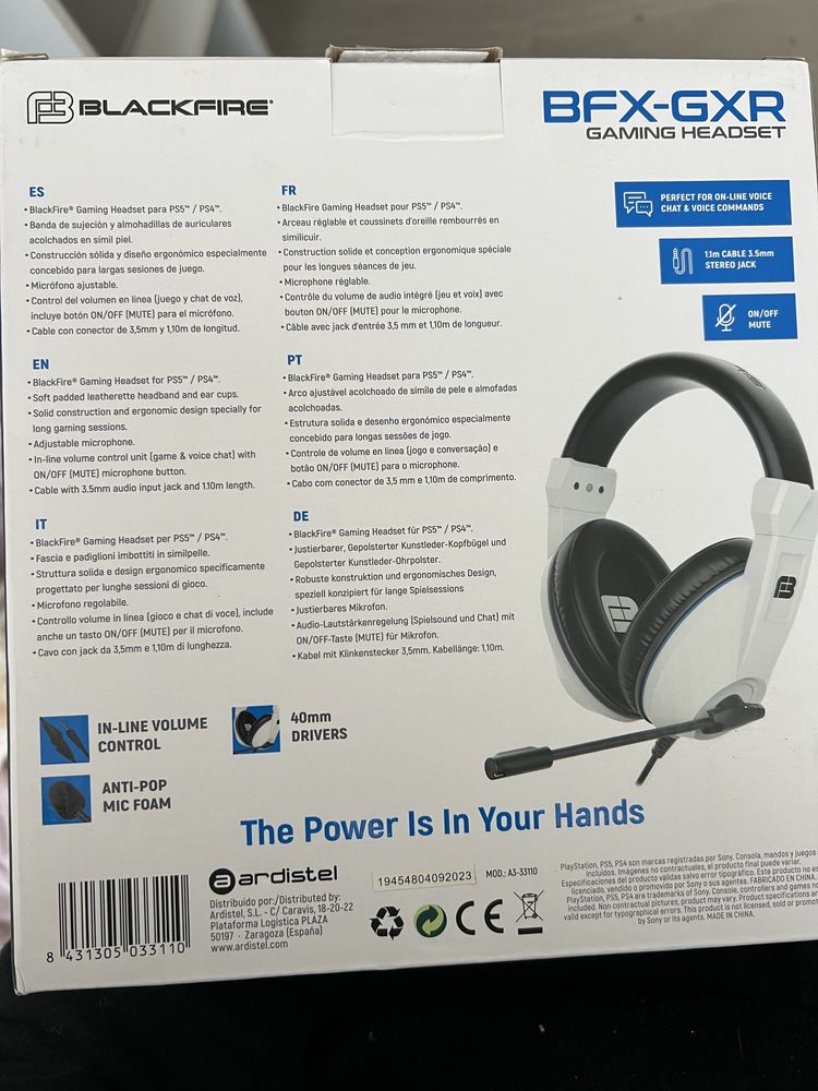 Headset gaming BFX-GXR