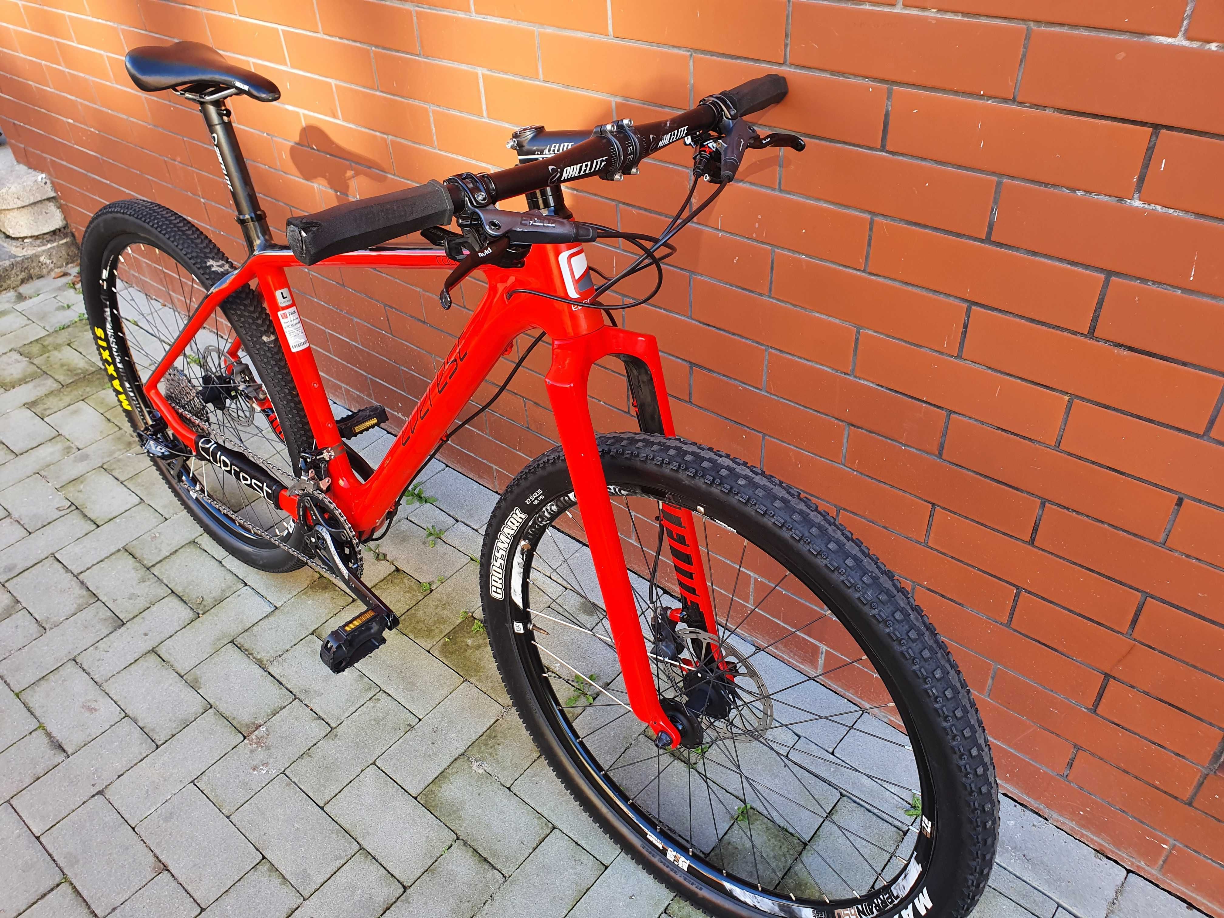 EVEREST ROCKY/Carbon/SramX0-2x10/rozm.19"waga 9,5 kg Koła 27,5"