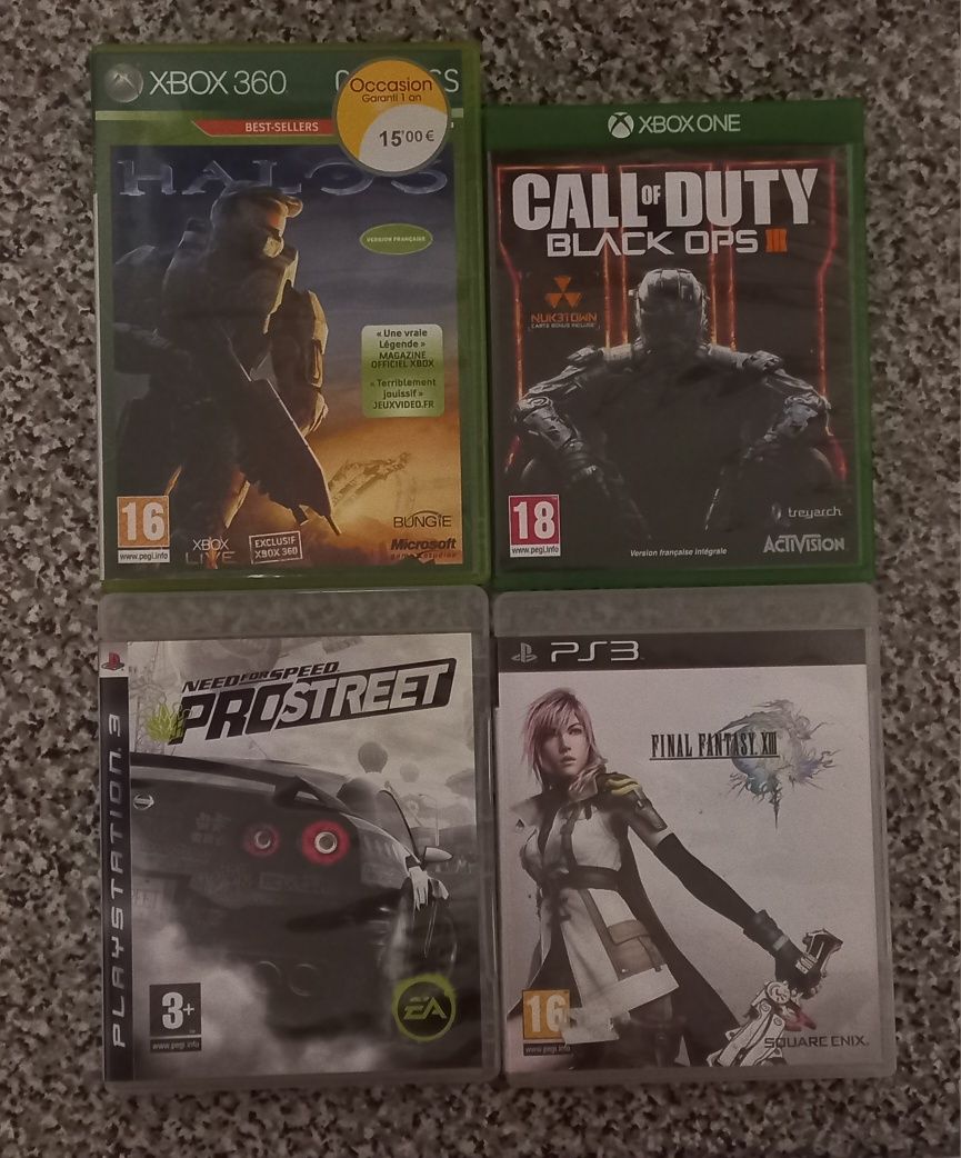 Conjunto de 4 jogos Playstation 3/Xbox 360/One