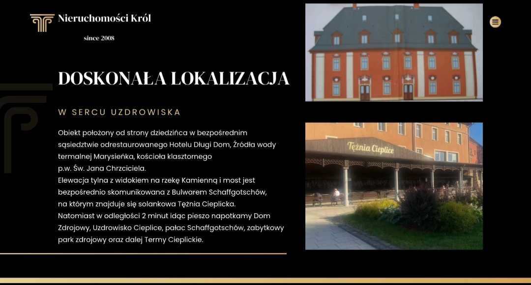 Zabytkowy "Czerwony Dom" w Uzdrowisku Cieplice