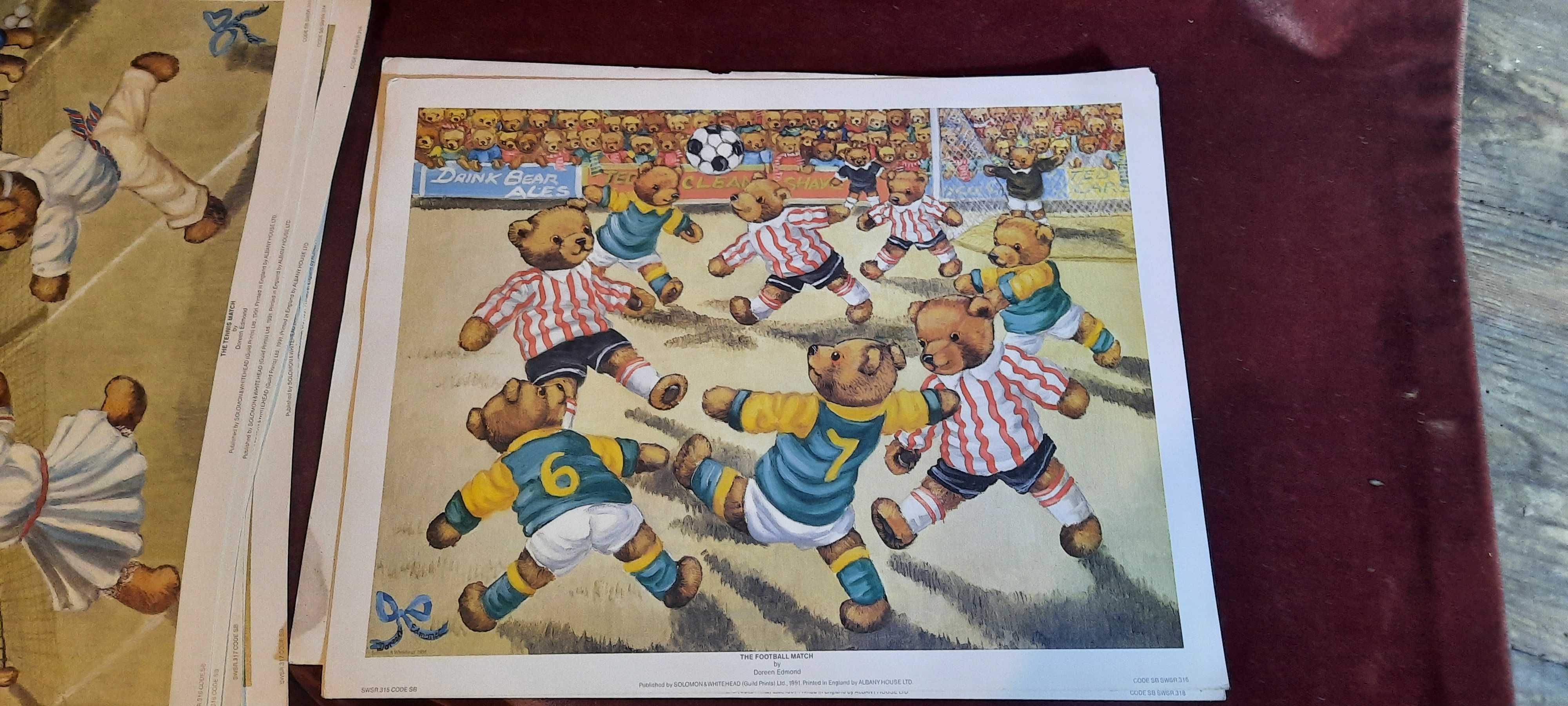 teddy bear prints de Doreen Edmond, 1991