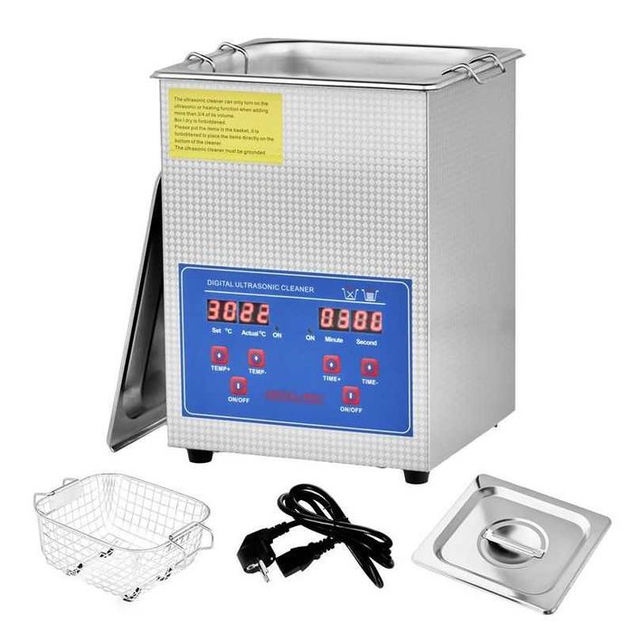 Myjka ultradźwiękowa 100W grzanie do 80st 2L KD500