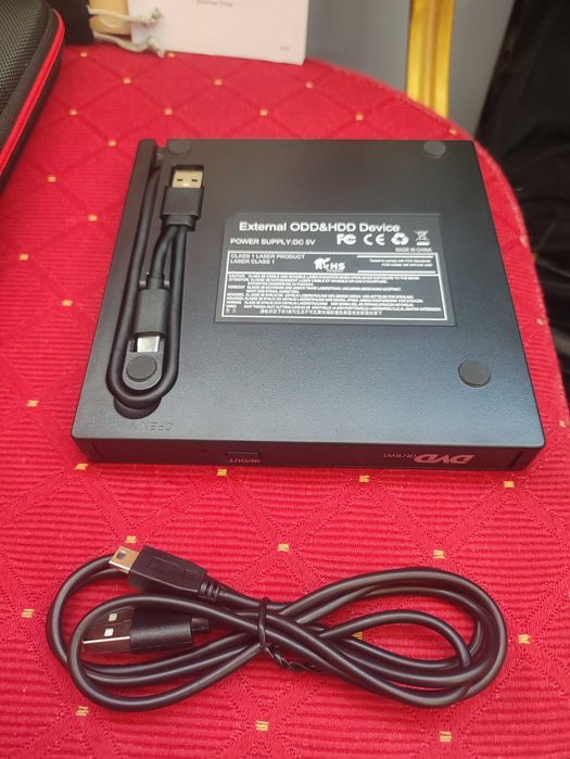 Zewnętrzna Nagrywarka CD DVD Czytnik płyt Napęd Komputera PC Laptopa