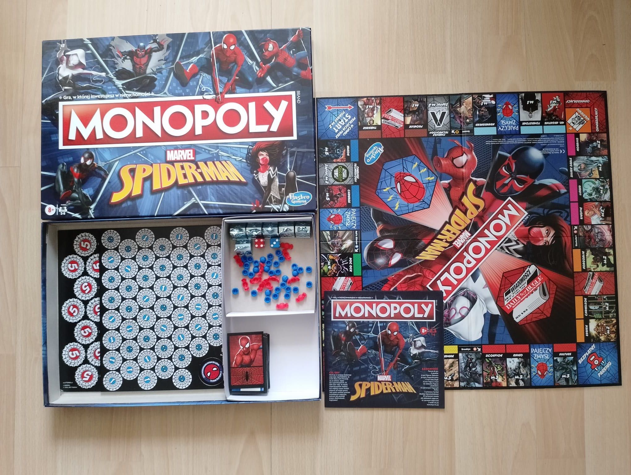 Monopoly spiderman jak nowa