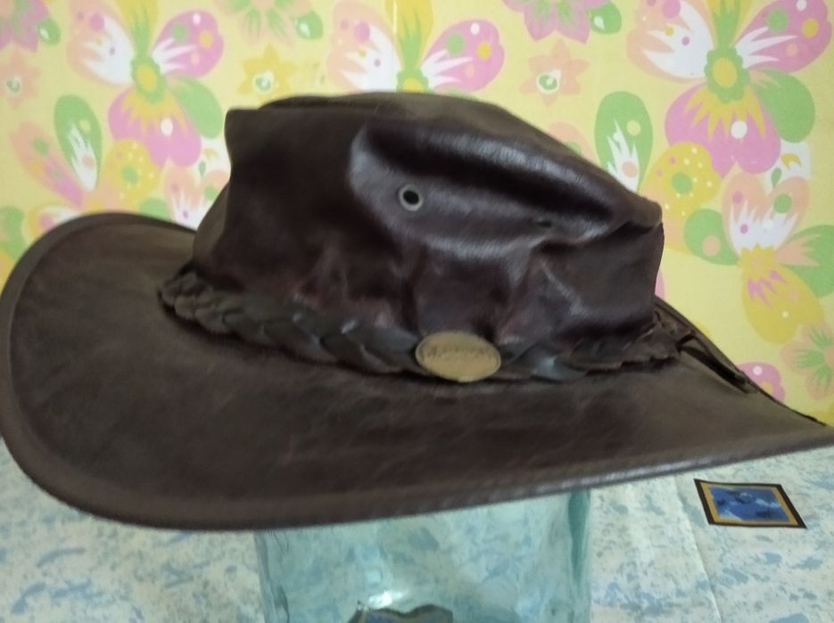 Мужская шляпа "BARMAN"кожа  Австралия