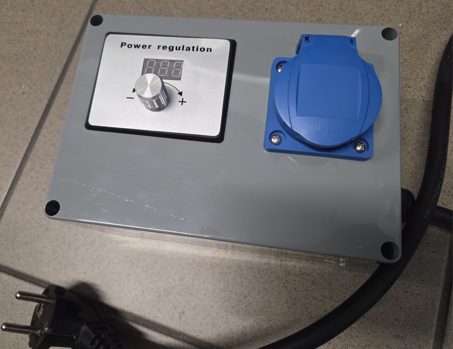 Regulator obrotów wentylatora mocy grzałki 230V 5KW panel