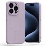 Etui do iPhone 15 Pro Mercury MagSafe Silikonowe liliowe
